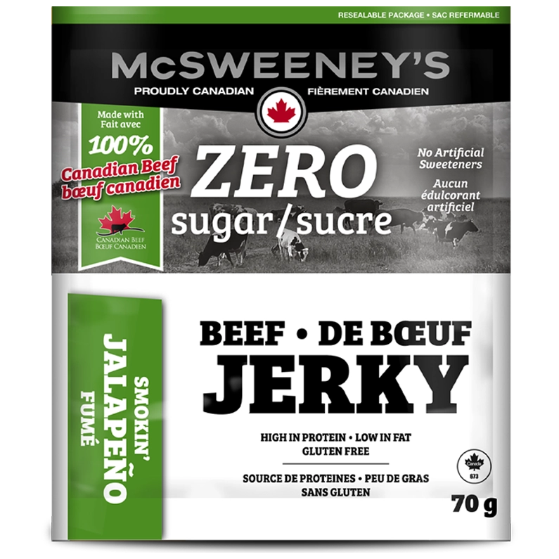 Beef Jerky ZERO Sugar Smokin' Jalapeno