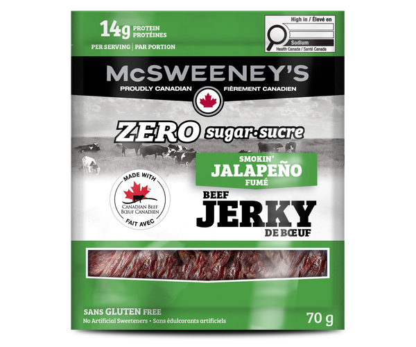 ZERO Sugar Smokin' Jalapeno Beef Jerky