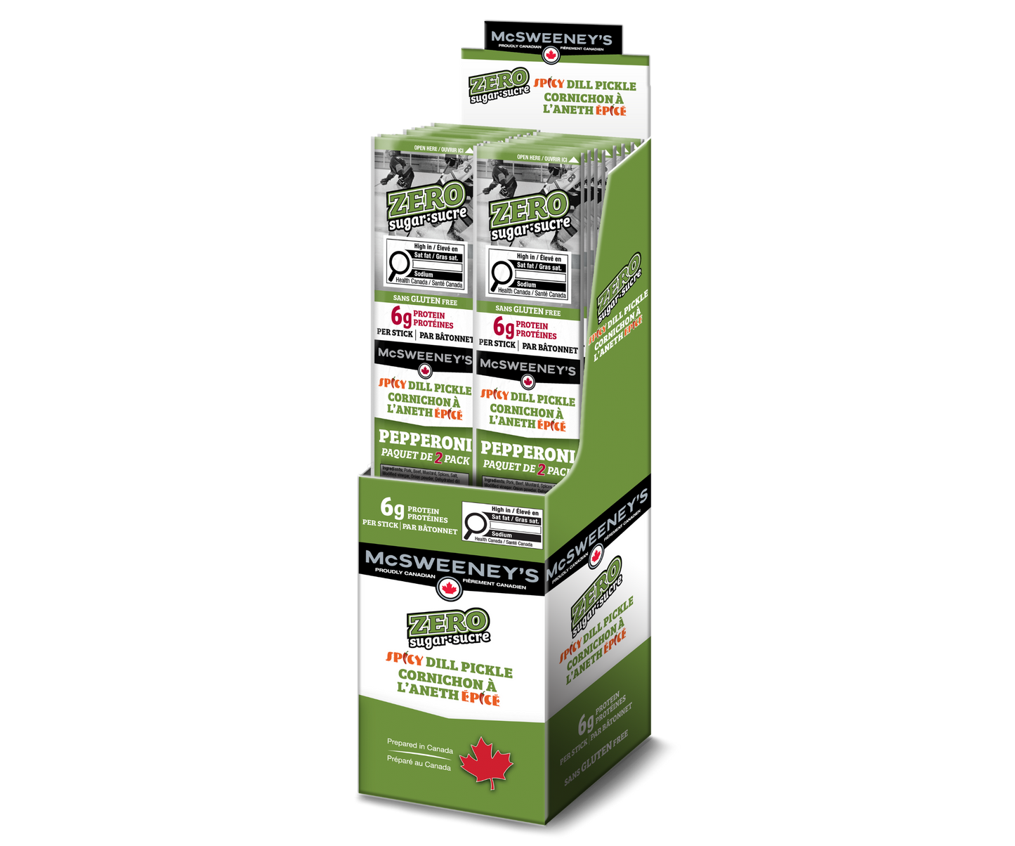 ZERO Sugar Spicy Dill Pickle Pepperoni 2-Pack